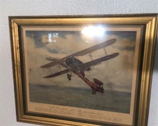 WW1 print "A Double For Rickenbacher"