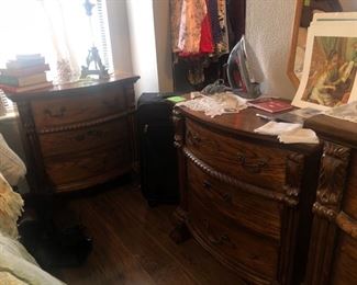 A pair of large night tables for the dresser & bed
