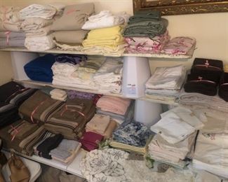 and more linens - LIKE I SAID EARLIER, LOTS OF EVERYTHING IN THIS HOUSE!