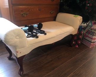 A lovely foot-bench (for the foot of your bed, of course!)