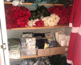 Closet full of Christmas crafting things!