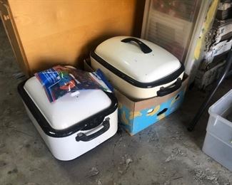 Two electric roasters - I TOLD YOU, TWO OF EVERYTHING!