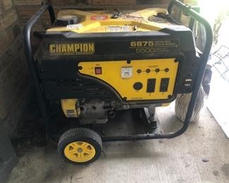 And we have a Champion 6875 generator