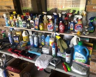 And lots of cleaning supplies