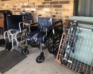wheel chairs and home health items