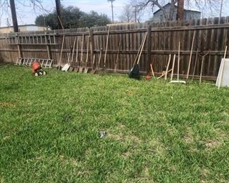more ladders and outdoor tools
