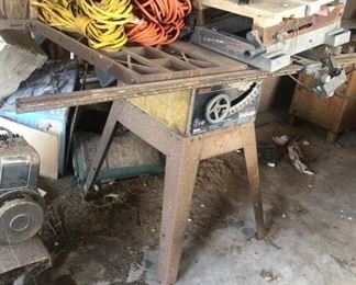 And finally the shed! Vintage Craftsman table saw