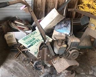 Vintage gasoline tiller