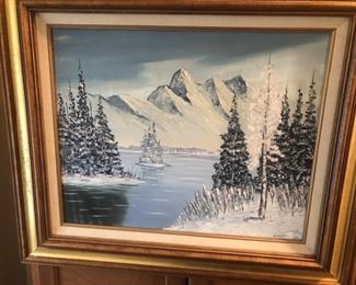 Oil painting by Basaldua