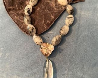 Phillip Ferrandis neckless crystal / pearls / other semi precious stones. $ 400.00
