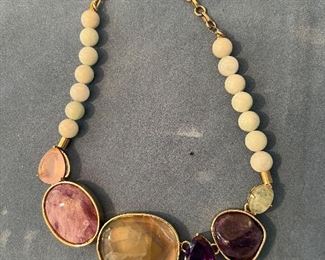 Philippe Ferrandis neckless with large semi precious stones $450.00