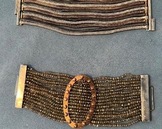 1. Giulia Bighini bracelet Italy $250.00 2. Lucia Odescalchi Italy crystals & silver other metals $280.00