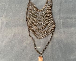 Love this neckless from Italy Looks amazing on . Made by Lucia Odescalchi Crystal beads ,silver & other semi precious stones $450.00