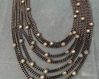 Stunning neckless by Giulia Bighini chain link style metal $495.00