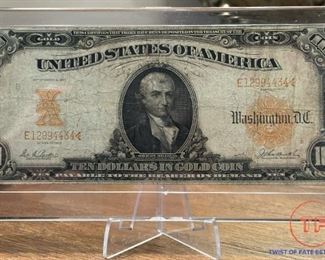 1907 $10 Gold Certificate
