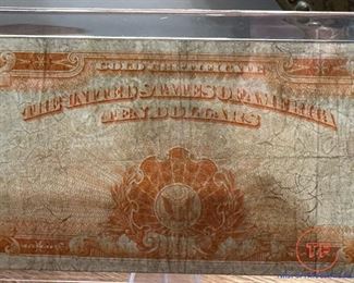 1907 $10 Gold Certificate