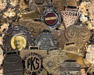 LARGE Collection of Vintage Pocket Watch FOBS