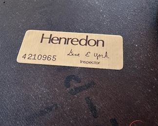 HENREDON Chippendale Mahogany Pedestal Side Table with Ball and Claw Feet
