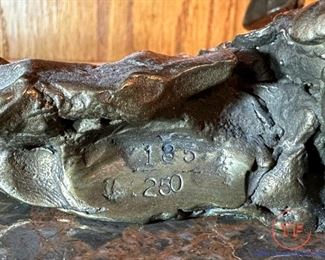 MARK HOPKINS “First Buffalo” Signed Bronze Sculpture - Limited Edition (185 / 250)