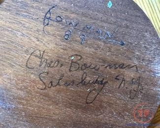 Original Duck Wood Carving by CHAS BOWMAN