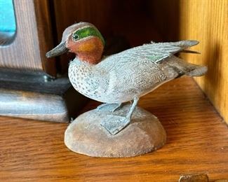 "Greenwing Teal" Original Wood Carving by DAN BROWN