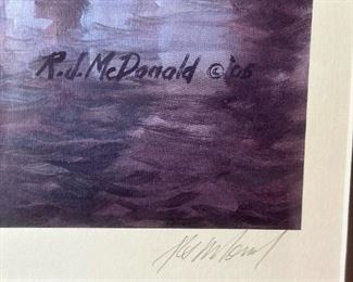 Ducks Unlimited Signed Limited Edition “Hidden Treasure” by RJ MCDONALD
