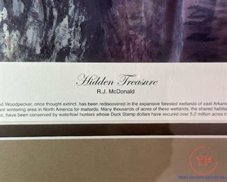 Ducks Unlimited Signed Limited Edition “Hidden Treasure” by RJ MCDONALD
