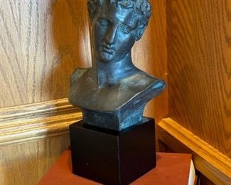 Ephebe of Marathon Bronze Bust Sculpture