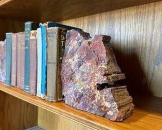 Petrified Wood Bookends