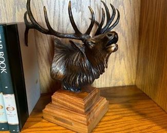 "Bugle Boy" Elk Bronze by JOHN LOPEZ