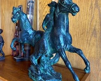 Austin Productions Cowboy Sculpture signed "Marshall"
