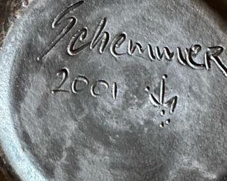 Signed Raku Pottery by PATRICIA SCHEMMER