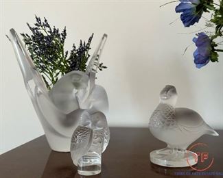 LALIQUE Crystal Glass Figurines