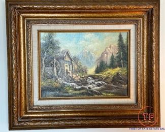 Original Oil on Canvas Signed MOSER