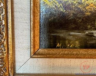 Original Oil on Canvas Signed MOSER