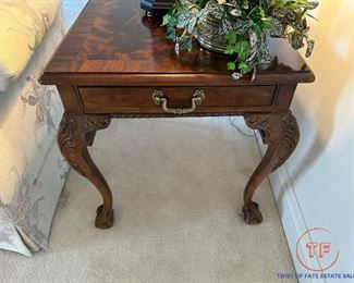 HENREDON Mahogany Chippendale Lamp Table(s)
