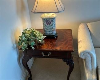 HENREDON Mahogany Chippendale Lamp Table(s)
