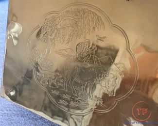 DARREN RANSDELL Design Polished Brass Shopping Bag Style Magazine Rack