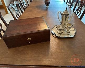 LENOX Centennial 6 Pc Coffee Service with Sterling Overlay Limited Edition (143 / 500)
