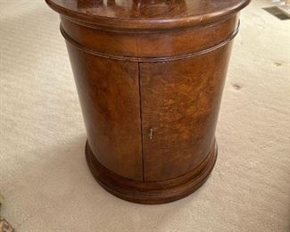 HENREDON Burl Wood Drum Table(s)
