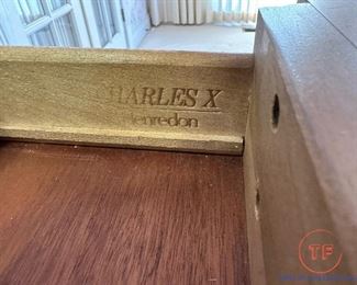 HENREDON Charles X Marble Topped Chest of Drawers
