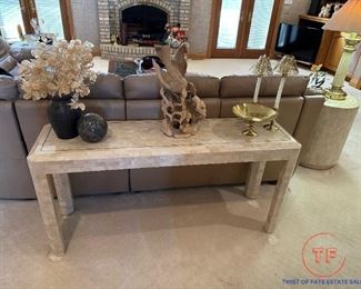 MAITLAND SMITH Tessellated Stone Sofa Table
