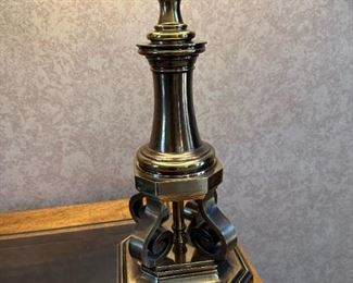 STIFFEL Bronze Scrolling Table Lamps
