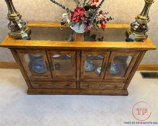 American of Martinsville Lighted Display Cabinet