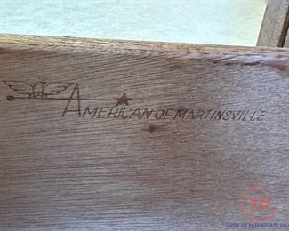 American of Martinsville Lighted Display Cabinet