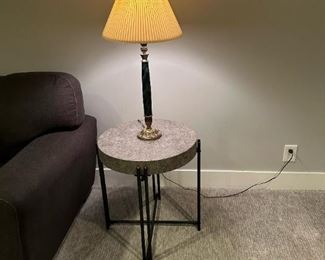 Contemporary Faux Metal Side Tables