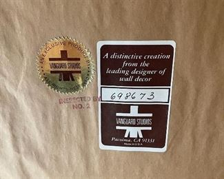 "Evening Floral III" Artist Signed MCM Vanguard Studios California Original Oil Painting