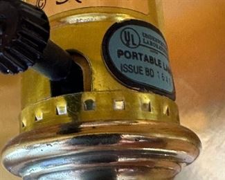 Vintage STIFFEL Brass Horn Table Lamp