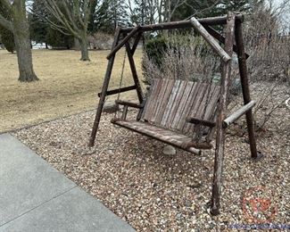 Log Framed Swing