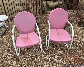 Vintage Outdoor Metal Chairs